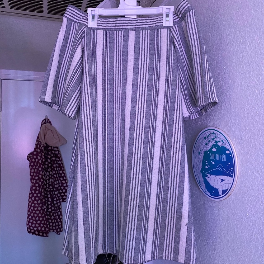 Retro striped dress